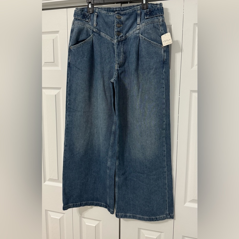 We The Free Wide Leg Denim Jeans
